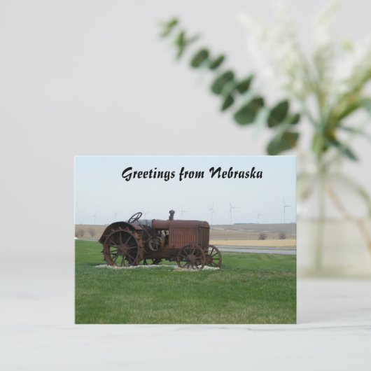 Greetings uit Nebraska Briefkaart (Staand voorkant)