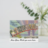 Greetings uit Nebraska Briefkaart (Staand voorkant)