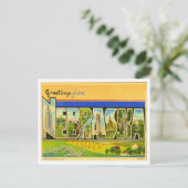 Greetings uit Nebraska Briefkaart (Staand voorkant)