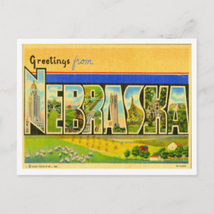 Greetings uit Nebraska Briefkaart