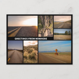 Greetings uit Nergens Briefkaart