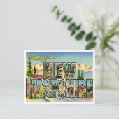 Greetings uit New Hampshire Briefkaart (Staand voorkant)