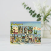Greetings uit New Hampshire Briefkaart (Staand voorkant)