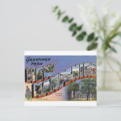 Greetings uit New Hampshire Briefkaart (Staand voorkant)