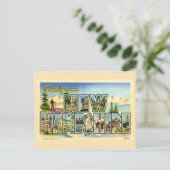 Greetings uit New Hampshire Briefkaart (Staand voorkant)