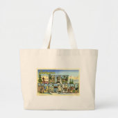 Greetings uit New Hampshire Grote Tote Bag (Voorkant)
