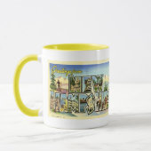 Greetings uit New Hampshire Mok (Links)