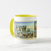 Greetings uit New Hampshire Mok (Voorkant links)