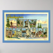 Greetings uit New Hampshire Poster (Voorkant)