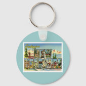 Greetings uit New Hampshire Sleutelhanger (Voorkant)