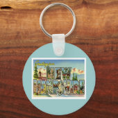 Greetings uit New Hampshire Sleutelhanger (Voorkant)