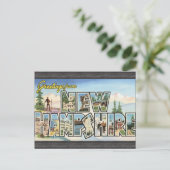 Greetings uit New Hampshire, Vintage Briefkaart (Staand voorkant)