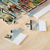 Greetings uit New Hampshire Vintage Travel Legpuzzel (Zijkant)
