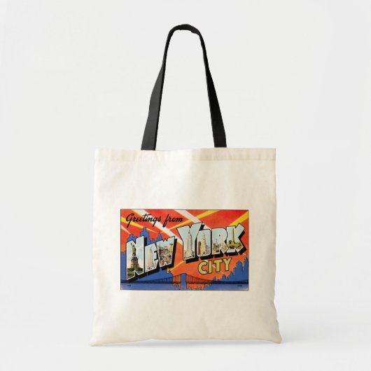 Greetings uit New York City, NY Tote Bag (Voorkant)