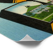 Greetings uit Oak Bluffs Massachusetts Poster (Hoek)