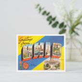 Greetings uit Ohio Vintage Travel Briefkaart (Staand voorkant)