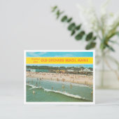 Greetings uit Old Orchard Beach, Maine Travel Briefkaart (Staand voorkant)