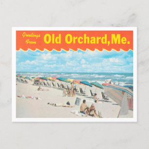 Greetings uit Old Orchard Beach, Maine Travel Briefkaart