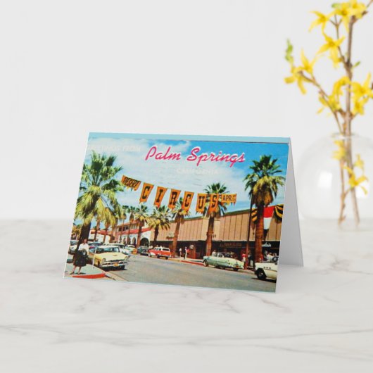 Greetings uit Palm Springs, 1950, Kaart (Gele Bloem)