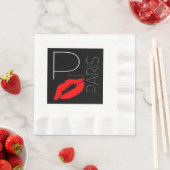 Greetings uit Parijs Red Lipstick Kiss Servetten (Insitu)