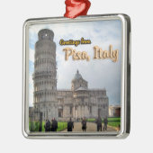 Greetings uit Pisa Italië Metalen Ornament (Links)