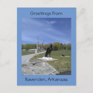 Greetings uit Ravenden, Arkansas Briefkaart