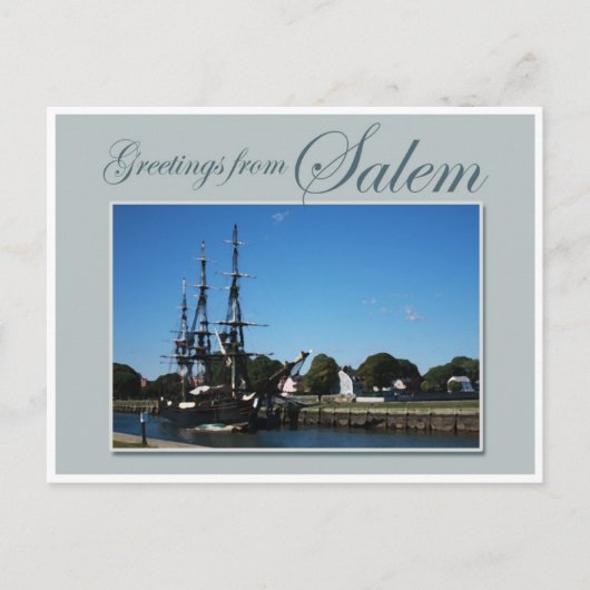 Greetings uit Salem Briefkaart (Voorkant)