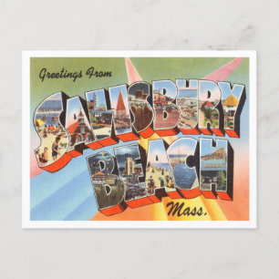 Greetings uit Salisbury Beach, Massachusetts Briefkaart