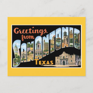 Greetings uit San Antonio Texas Briefkaart