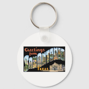 Greetings uit San Antonio Texas Sleutelhanger
