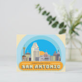 Greetings uit San Antonio Texas USA Briefkaart (Staand voorkant)