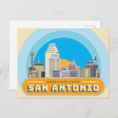 Greetings uit San Antonio Texas USA Briefkaart (Voorkant / Achterkant)