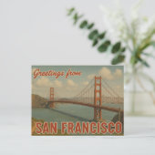 Greetings uit San Francisco Briefkaart (Staand voorkant)