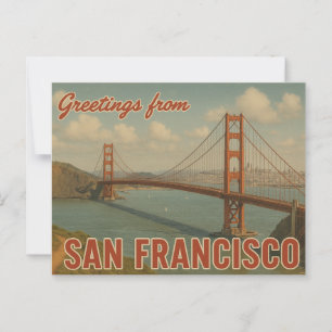 Greetings uit San Francisco Briefkaart
