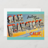Greetings uit San Francisco Travel Briefkaart (Voorkant / Achterkant)