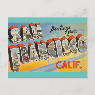 Greetings uit San Francisco Travel Briefkaart