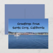Greetings uit Santa Cruz, California Post Card Briefkaart (Voorkant / Achterkant)