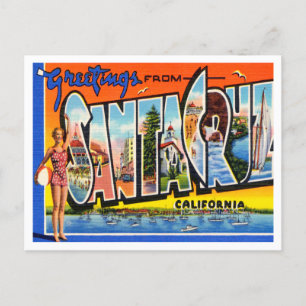 Greetings uit Santa Cruz, Californië Travel Briefkaart