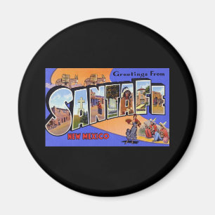 Greetings uit Santa Fe New Mexico Magneet