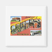 Greetings uit Santa Fe New Mexico Magneet (Voorkant)