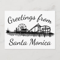 Greetings uit Santa Monica California CA Pier