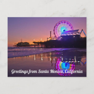 Greetings uit Santa Monica, Californië Briefkaart