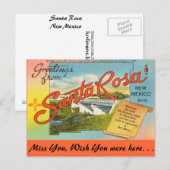 Greetings uit Santa Rosa Briefkaart (Voorkant / Achterkant)