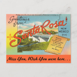 Greetings uit Santa Rosa Briefkaart