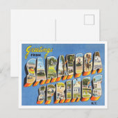 Greetings uit Saratoga Springs, New York Travel Briefkaart (Voorkant / Achterkant)