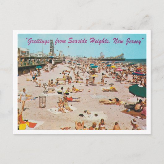 Greetings uit Seaside Heights, New Jersey Travel Briefkaart (Voorkant)