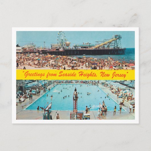 Greetings uit Seaside Heights, New Jersey Travel Briefkaart (Voorkant)