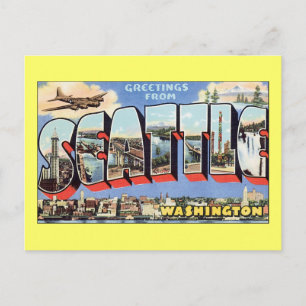 Greetings uit Seattle, WA Briefkaart