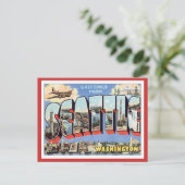 Greetings uit Seattle, Washington, VS Briefkaart (Staand voorkant)