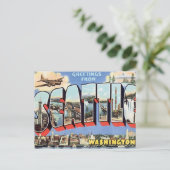 Greetings uit Seattle, Washington, VS Briefkaart (Staand voorkant)